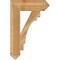 Ekena Millwork Merced Arts & Crafts Rough Sawn Bracket, Western Red Cedar, 6"W x 24"D x 36"H BKT06X24X36MRC03RWR - alternate 2